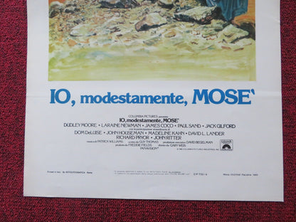 WHOLLY MOSES ITALIAN LOCANDINA POSTER DUDLEY MOORE LARAINE NEWMAN 1980 Rendezvous Cinema Movie posters