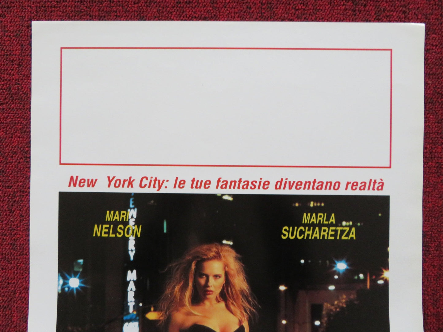 WHORE 2 / Five Girls ITALIAN LOCANDINA POSTER NANCY MCPHERSON PAT KELLY 1994 Rendezvous Cinema Movie posters
