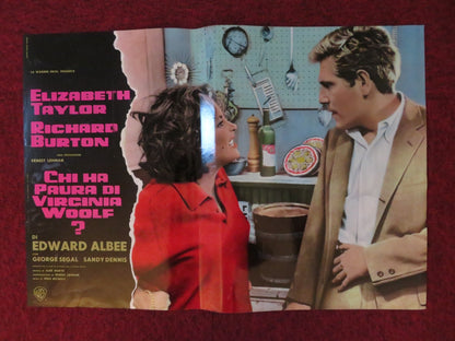WHO'S AFRAID OF VIRGINIA WOLF ? ITALIAN FOTOBUSTA POSTER E TAYLOR R BURTON 1966 Rendezvous Cinema Movie posters