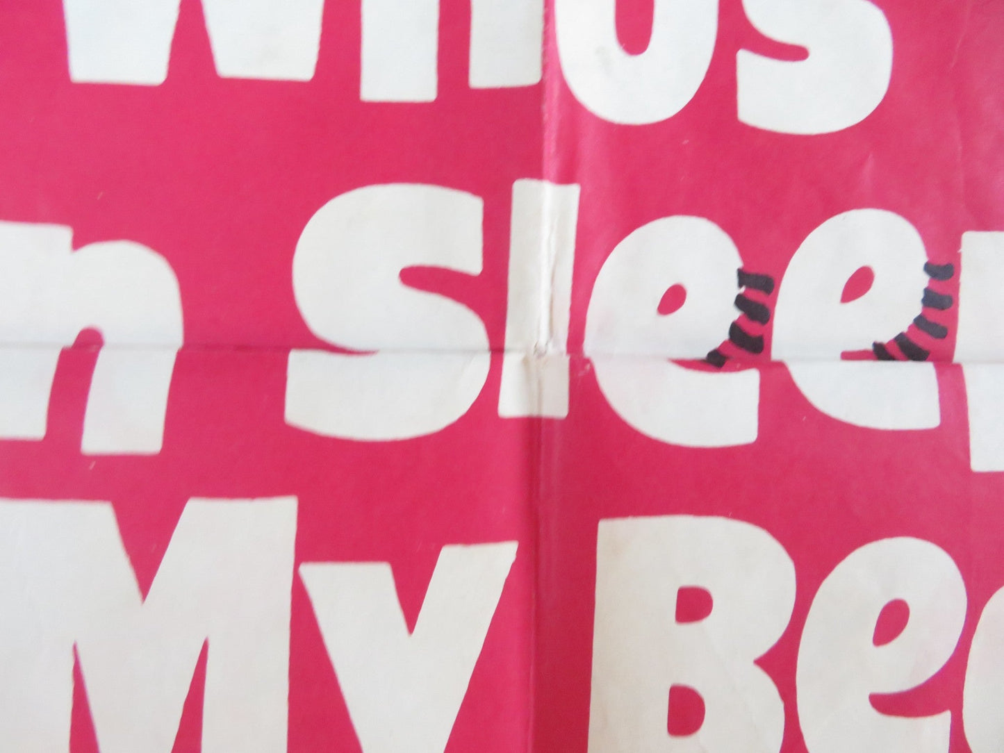 WHO'S BEEN SLEEPING IN MY BED? FOLDED US ONE SHEET POSTER DEAN MARTIN 1963 Rendezvous Cinema Movie posters