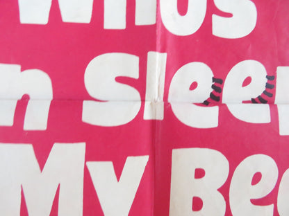 WHO'S BEEN SLEEPING IN MY BED? FOLDED US ONE SHEET POSTER DEAN MARTIN 1963 Rendezvous Cinema Movie posters