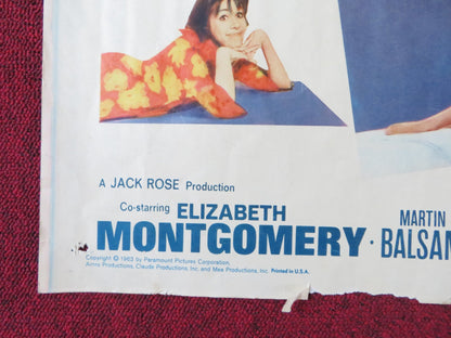 WHO'S BEEN SLEEPING IN MY BED HALF SHEET (22"x 28") POSTER DEAN ELIZABETH 1963 Rendezvous Cinema Movie posters