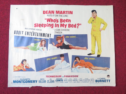 WHO'S BEEN SLEEPING IN MY BED HALF SHEET (22"x 28") POSTER DEAN ELIZABETH 1963 Rendezvous Cinema Movie posters