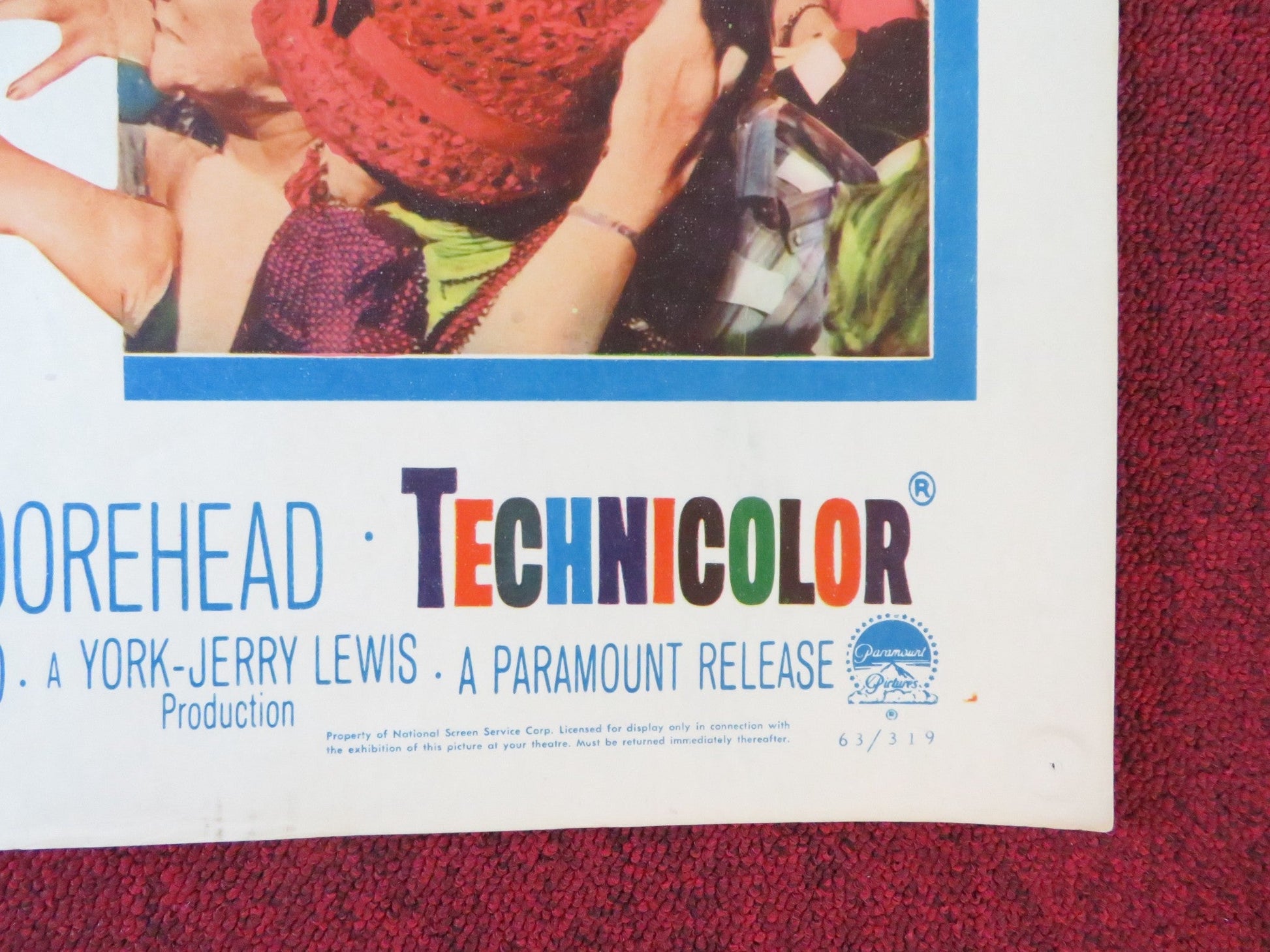 WHO'S MINDING THE STORE US HALF SHEET (22"x 28") POSTER JERRY LEWIS 1963 Rendezvous Cinema Movie posters