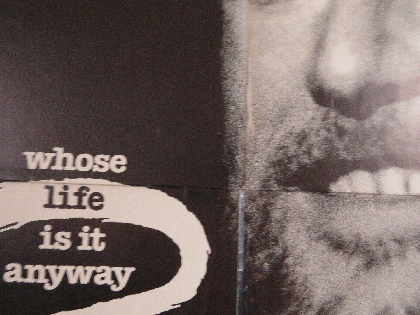 WHOSE LIFE IS IT ANYWAY? US ONE SHEET POSTER RICHARD DREYFUSS 1981 Movie posters