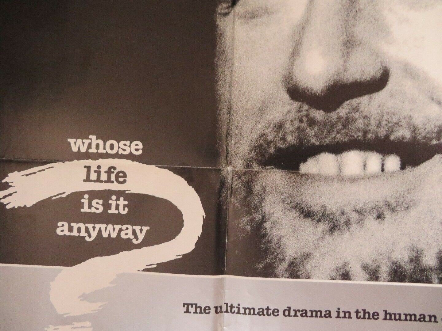 WHOSE LIFE IS IT ANYWAY? US ONE SHEET POSTER RICHARD DREYFUSS BADHAM Rendezvous Cinema Movie posters