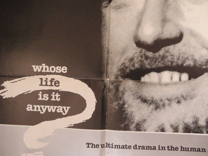 WHOSE LIFE IS IT ANYWAY? US ONE SHEET POSTER RICHARD DREYFUSS BADHAM Rendezvous Cinema Movie posters