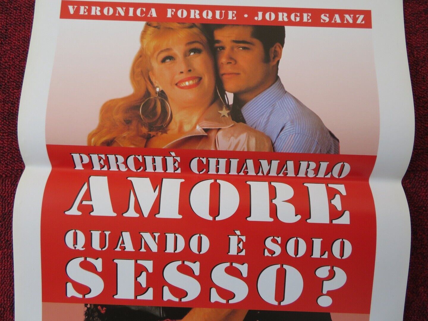 WHY DO THEY CALL IT LOVE WHEN ... ITALIAN LOCANDINA (27.5"x13") POSTER 1993 - Rendezvous Cinema