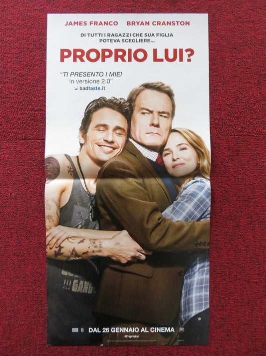 WHY HIM? ITALIAN LOCANDINA POSTER JAMES FRANCO BRYAN CRANSTON 2016 Rendezvous Cinema Movie posters