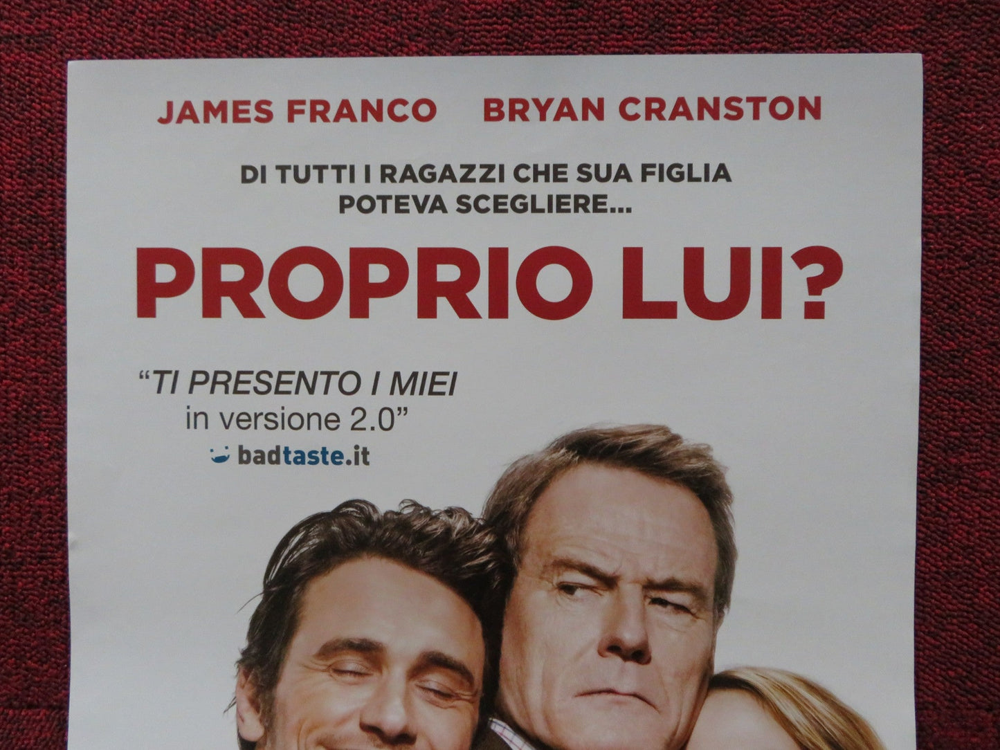 WHY HIM? ITALIAN LOCANDINA POSTER JAMES FRANCO BRYAN CRANSTON 2016 Rendezvous Cinema Movie posters