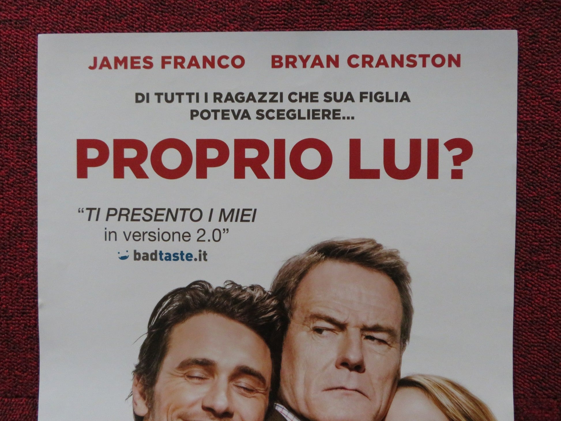 WHY HIM? ITALIAN LOCANDINA POSTER JAMES FRANCO BRYAN CRANSTON 2016 Rendezvous Cinema Movie posters
