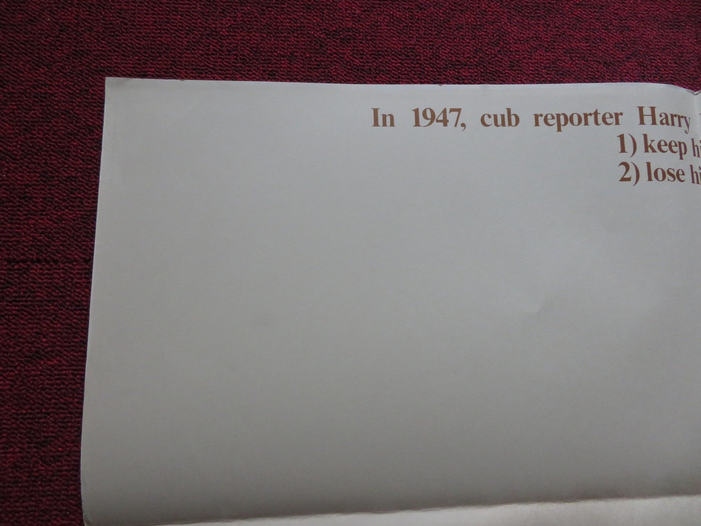 WHY ROCK THE BOAT FOLDED US ONE SHEET POSTER STUART GILLARD TIIU LEEK 1974 Rendezvous Cinema Movie posters