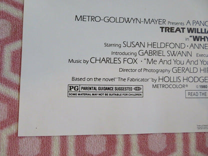 WHY WOULD I LIE? STYLE B US ONE SHEET POSTER TREAT WILLIAMS LISA EICHHORN 1980 Movie posters