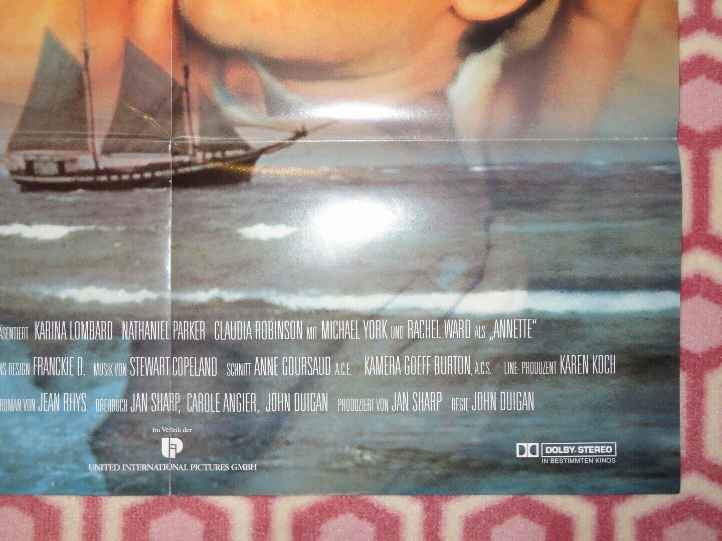 WIDE SARGASSO SEA GERMAN A1 (33"x 23") POSTER CHARLOTTE BRONTE RACHEL WARD 1993 Movie posters