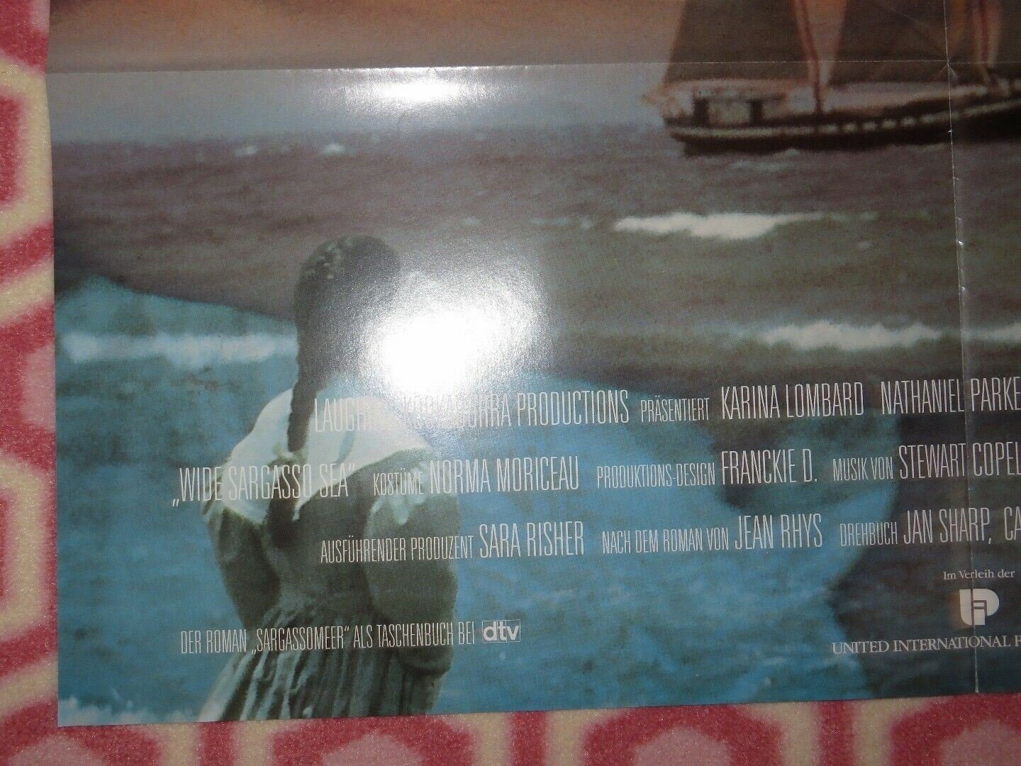 WIDE SARGASSO SEA GERMAN A1 (33"x 23") POSTER CHARLOTTE BRONTE RACHEL WARD 1993 Movie posters