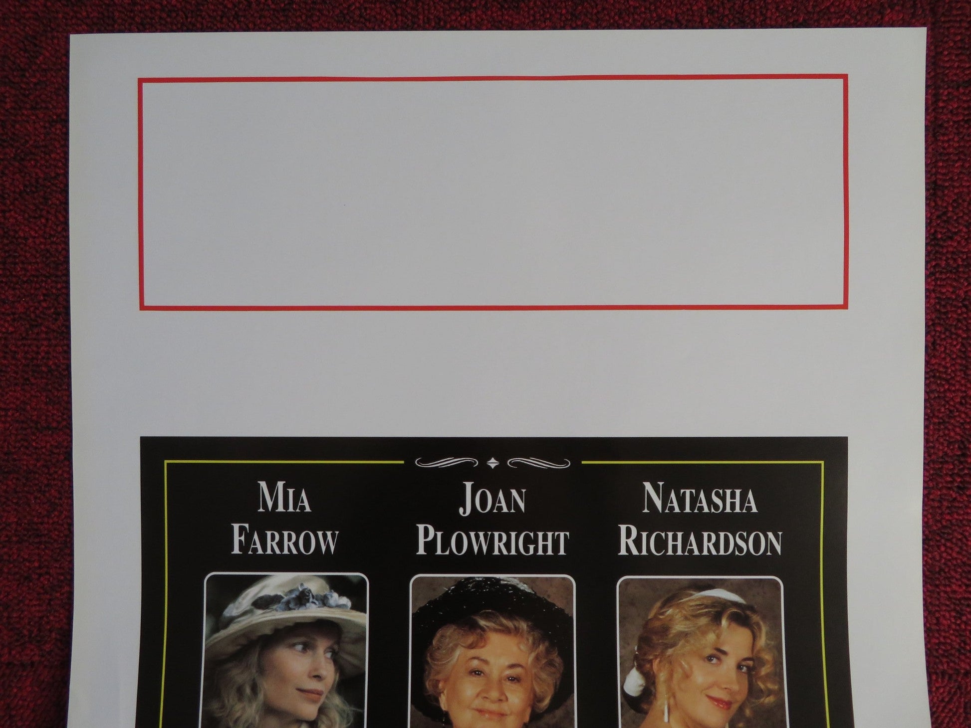WIDOW'S PEAK ITALIAN LOCANDINA POSTER MIA FARROW JOAN PLOWRIGHT 1994 Rendezvous Cinema Movie posters