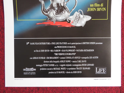 WIDOW'S PEAK ITALIAN LOCANDINA POSTER MIA FARROW JOAN PLOWRIGHT 1994 Rendezvous Cinema Movie posters