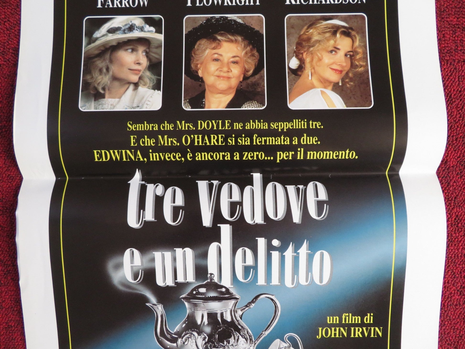 WIDOW'S PEAK ITALIAN LOCANDINA POSTER MIA FARROW JOAN PLOWRIGHT 1994 Rendezvous Cinema Movie posters