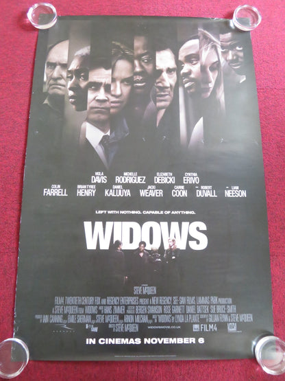 WIDOWS US ONE SHEET ROLLED POSTER LIAM NEESON VIOLA DAVIS 2018 Rendezvous Cinema Movie posters