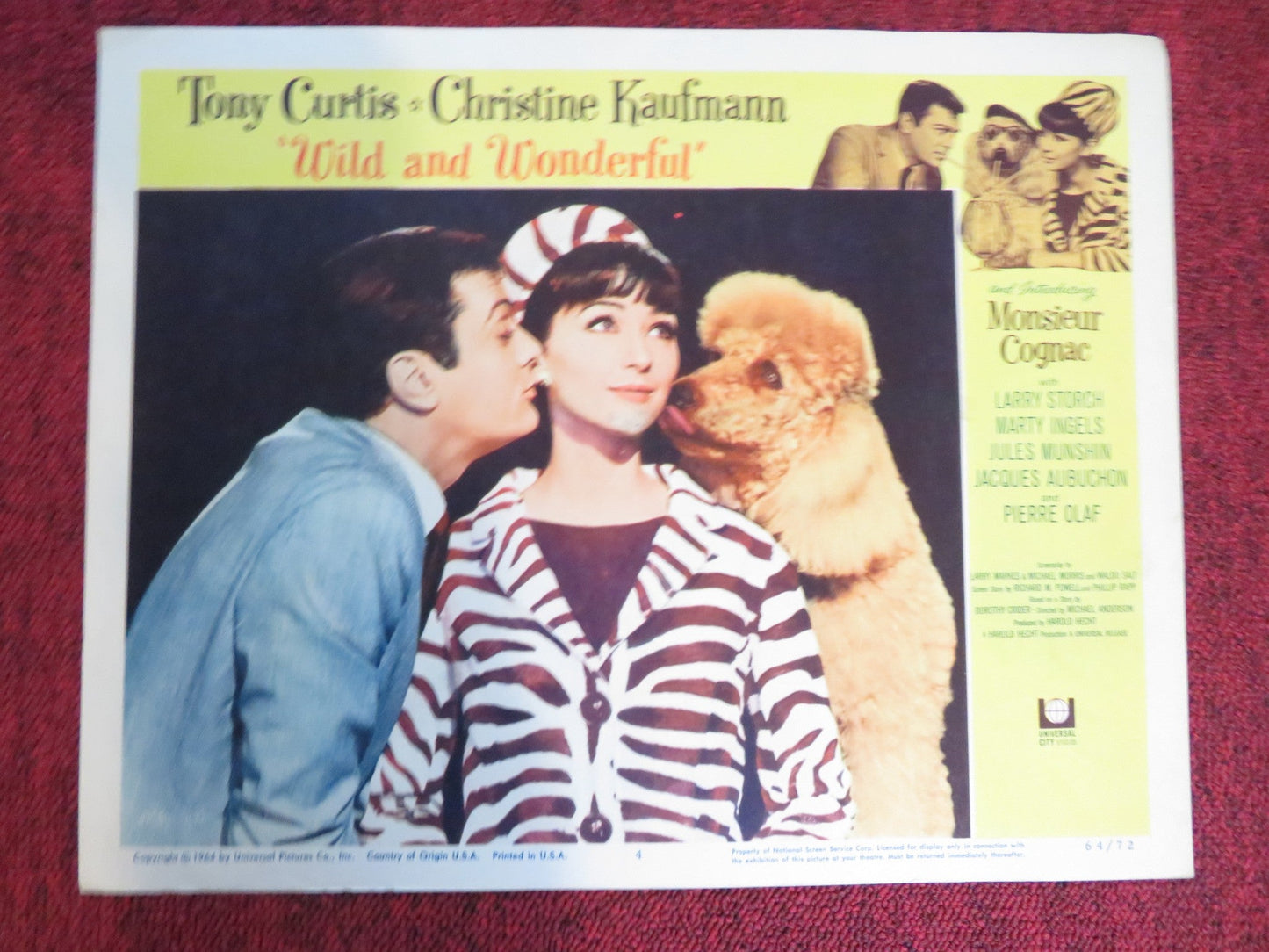 WILD AND WONDERFUL US LOBBY CARD FULL SET TONY CURTIS CHRISTINE KAUFMANN 1964 Rendezvous Cinema Movie posters