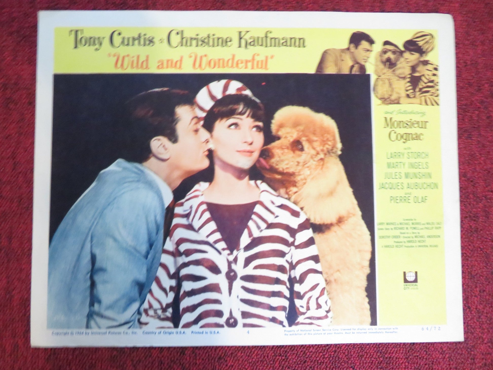 WILD AND WONDERFUL US LOBBY CARD FULL SET TONY CURTIS CHRISTINE KAUFMANN 1964 Rendezvous Cinema Movie posters