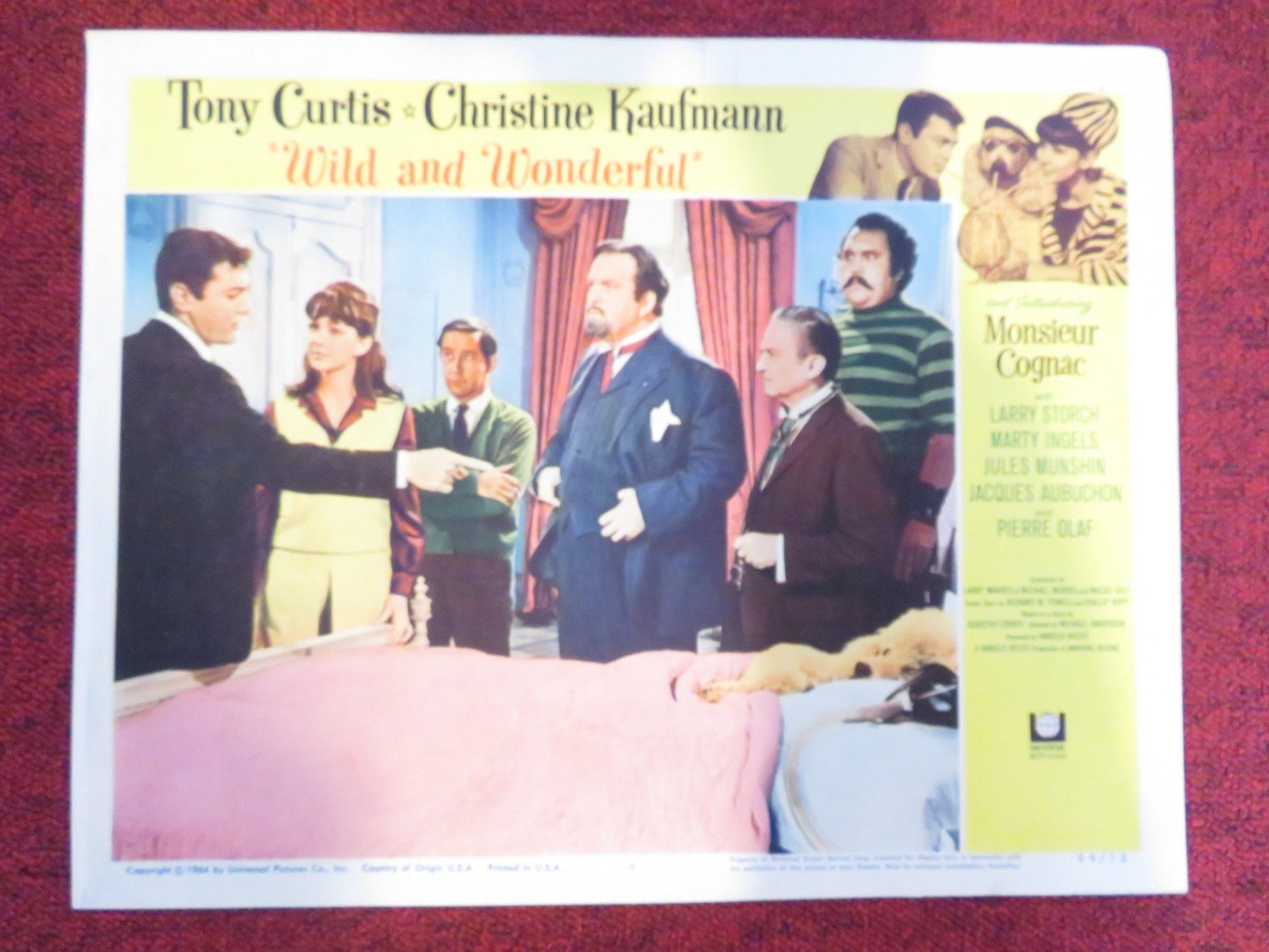WILD AND WONDERFUL US LOBBY CARD FULL SET TONY CURTIS CHRISTINE KAUFMANN 1964 Rendezvous Cinema Movie posters