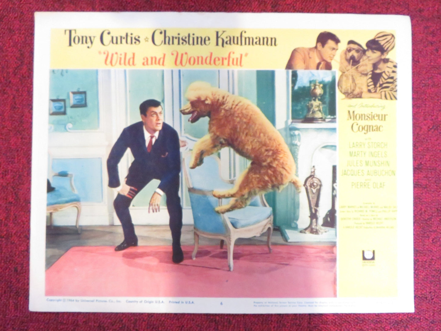 WILD AND WONDERFUL US LOBBY CARD FULL SET TONY CURTIS CHRISTINE KAUFMANN 1964 Rendezvous Cinema Movie posters