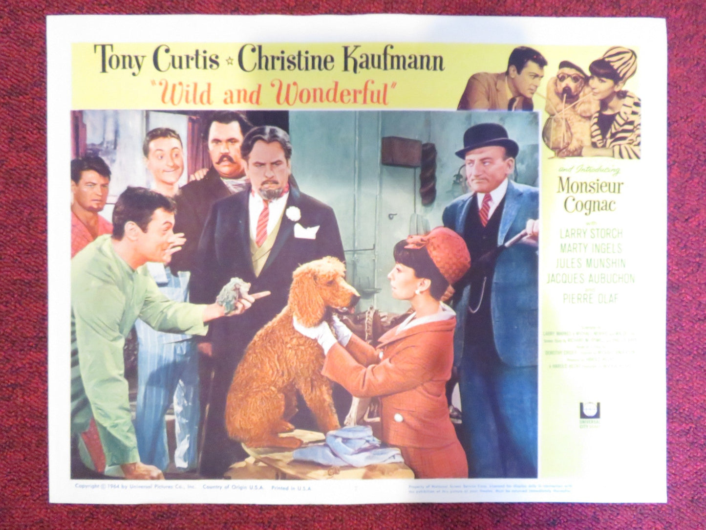 WILD AND WONDERFUL US LOBBY CARD FULL SET TONY CURTIS CHRISTINE KAUFMANN 1964 Rendezvous Cinema Movie posters