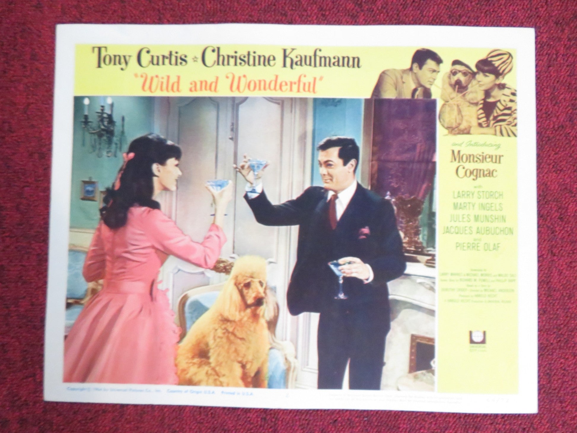 WILD AND WONDERFUL US LOBBY CARD FULL SET TONY CURTIS CHRISTINE KAUFMANN 1964 Rendezvous Cinema Movie posters