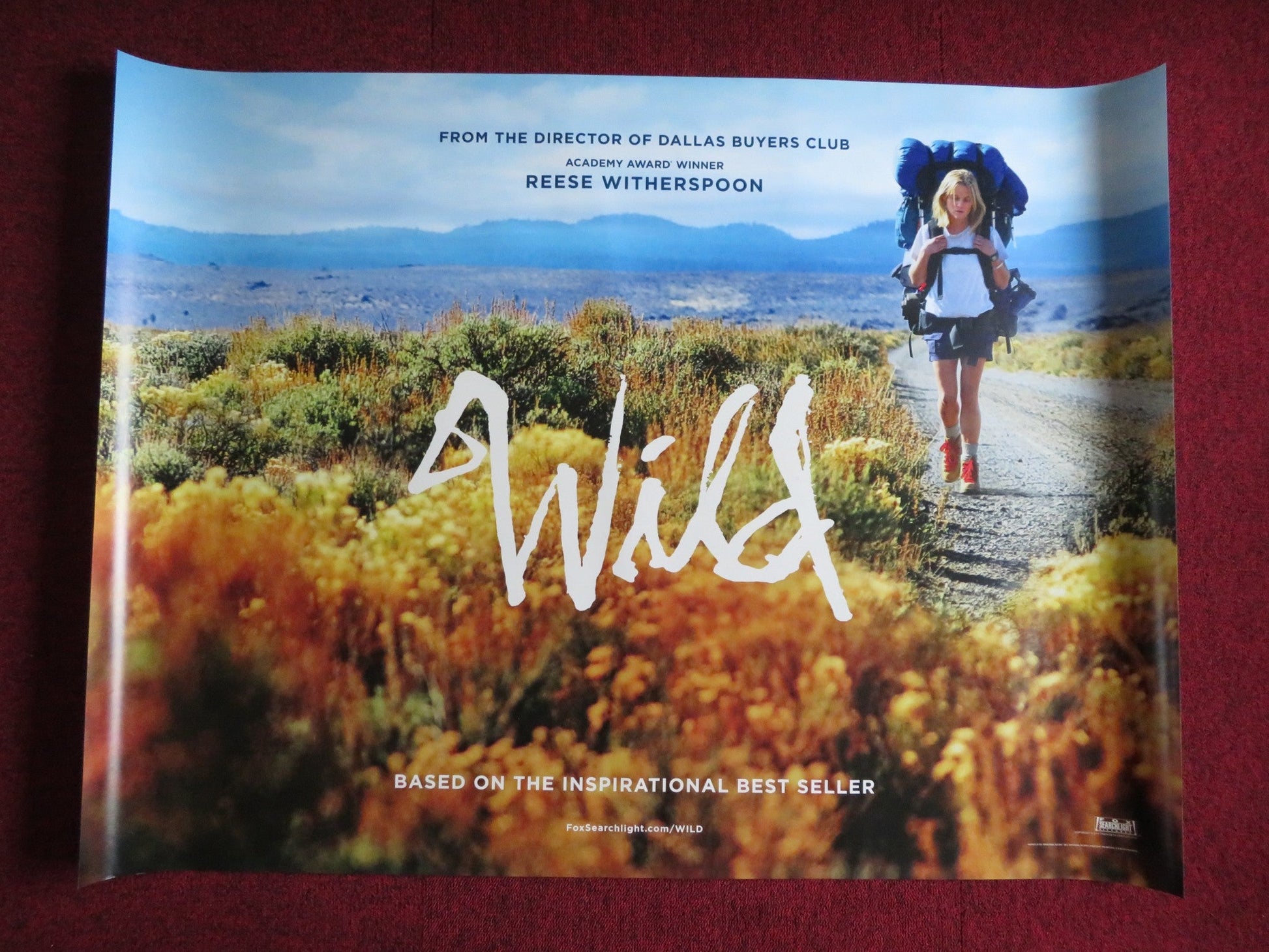 WILD - B UK QUAD (30"x 40") ROLLED POSTER REESE WITHERSPOON LAURA DERN 2014 Rendezvous Cinema Movie posters