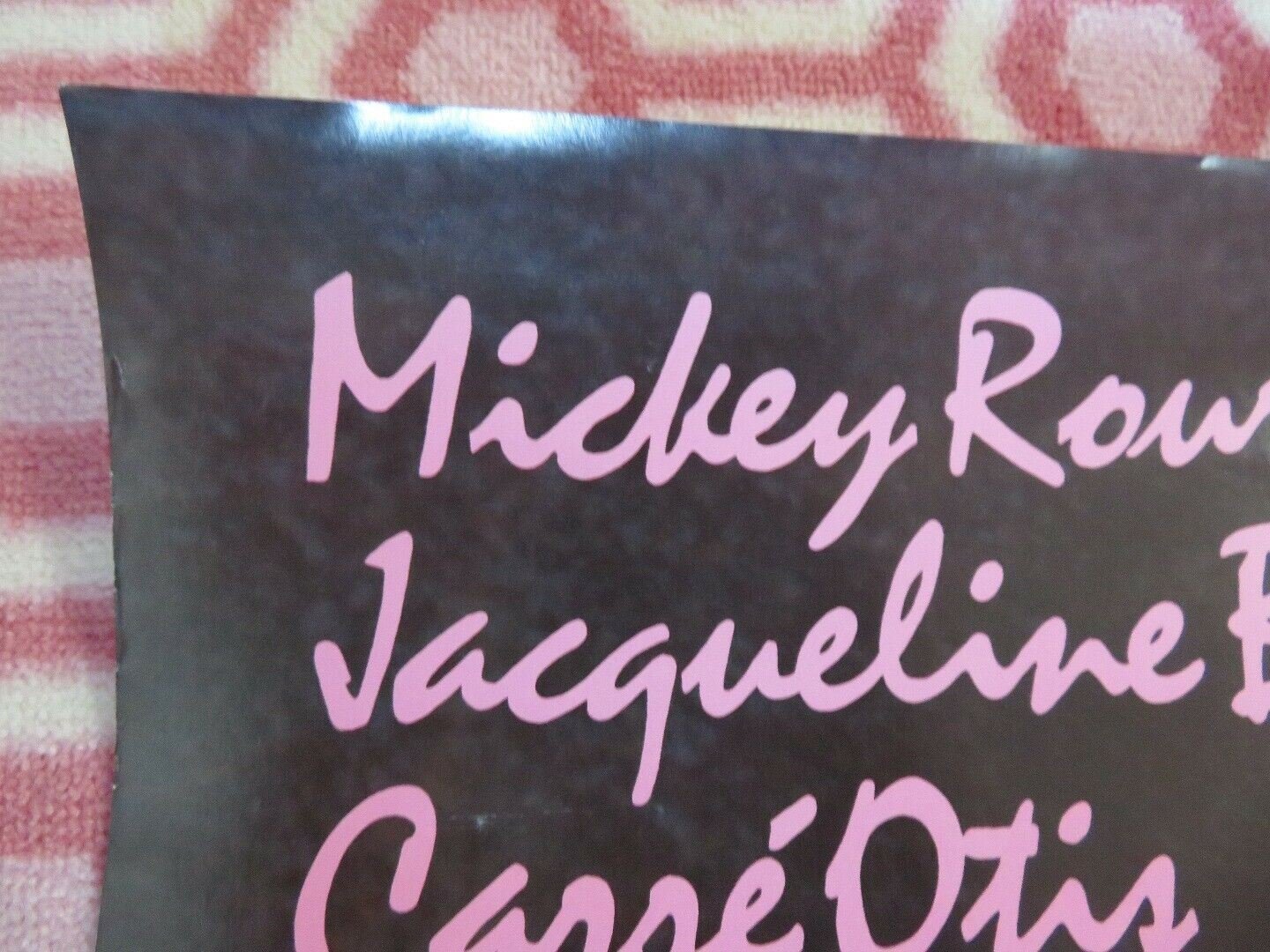 WILD ORCHID US ONE SHEET POSTER MICKEY ROUKE JACQUELINE BISSET 1989 Movie posters