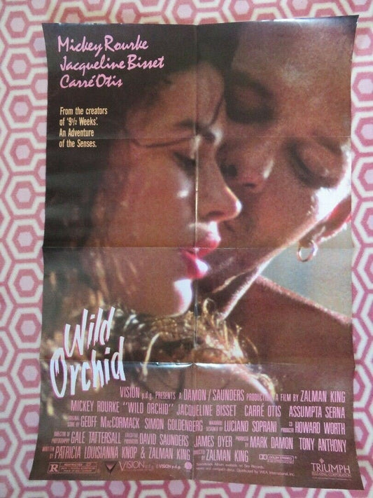WILD ORCHID US ONE SHEET POSTER MICKEY ROUKE JACQUELINE BISSET 1989 Movie posters