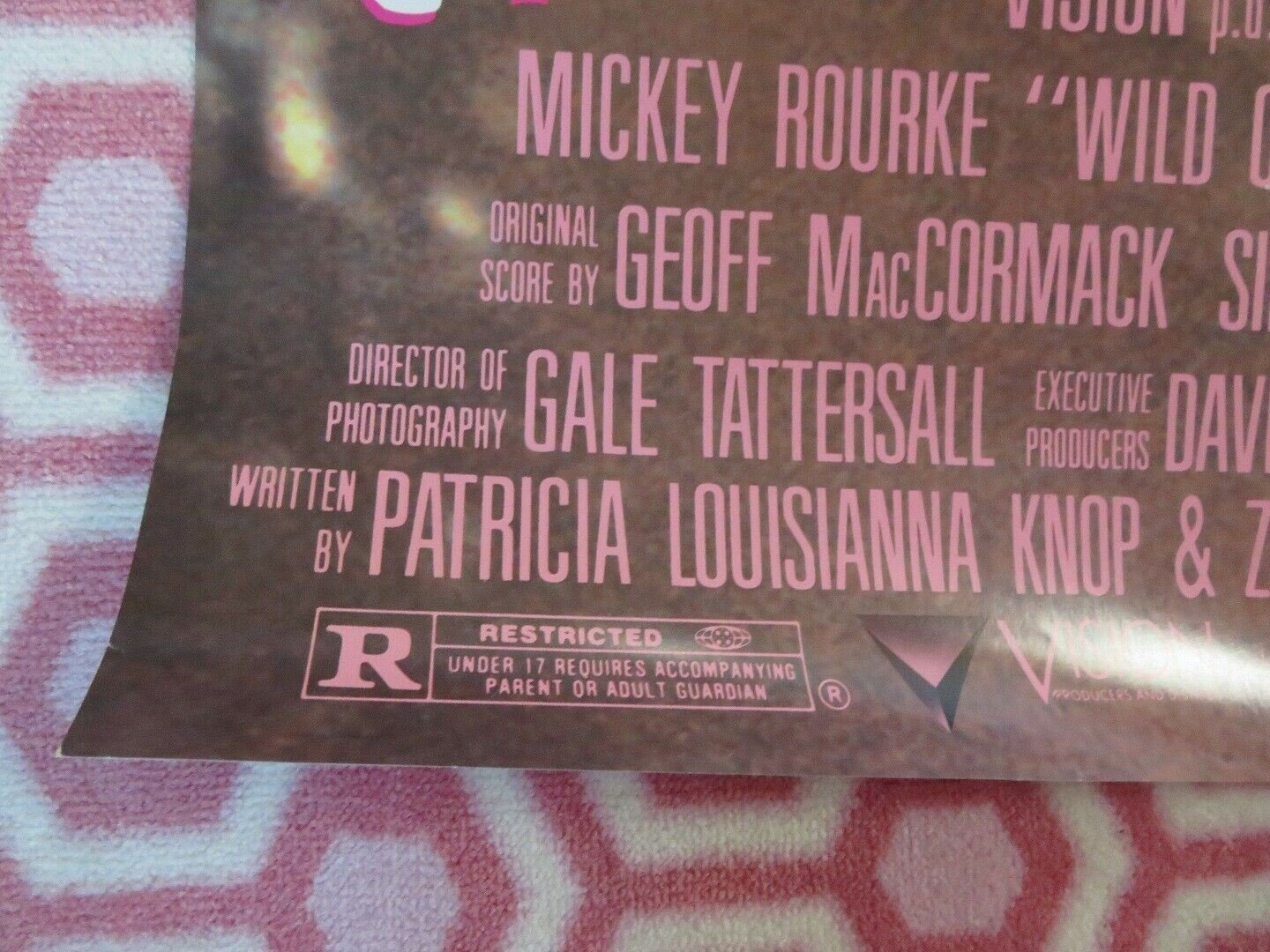 WILD ORCHID US ONE SHEET POSTER MICKEY ROUKE JACQUELINE BISSET 1989 Movie posters