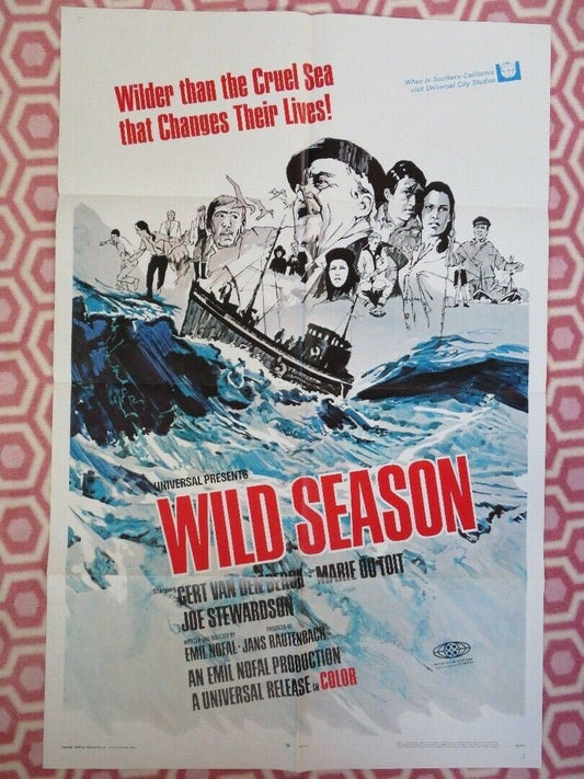 WILD SEASON US ONE SHEET POSTER MARIE DU TOIT EMMIL NOFAL 1968 Rendezvous Cinema Movie posters