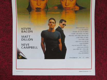 WILD THINGS ITALIAN LOCANDINA (27.5"x13") POSTER KEVIN BACON MATT DILLON 1998 Movie posters