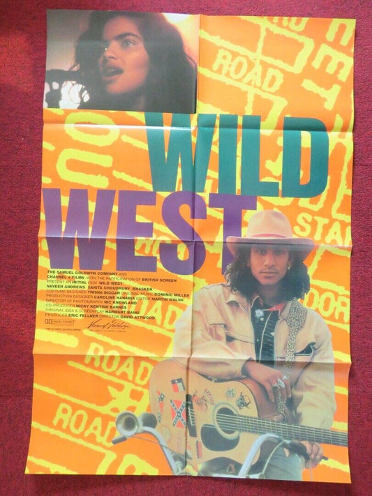 WILD WEST FOLDED US ONE SHEET POSTER NAVVEN ANDREWS SARITA CHOUDHURY 1993 Movie posters