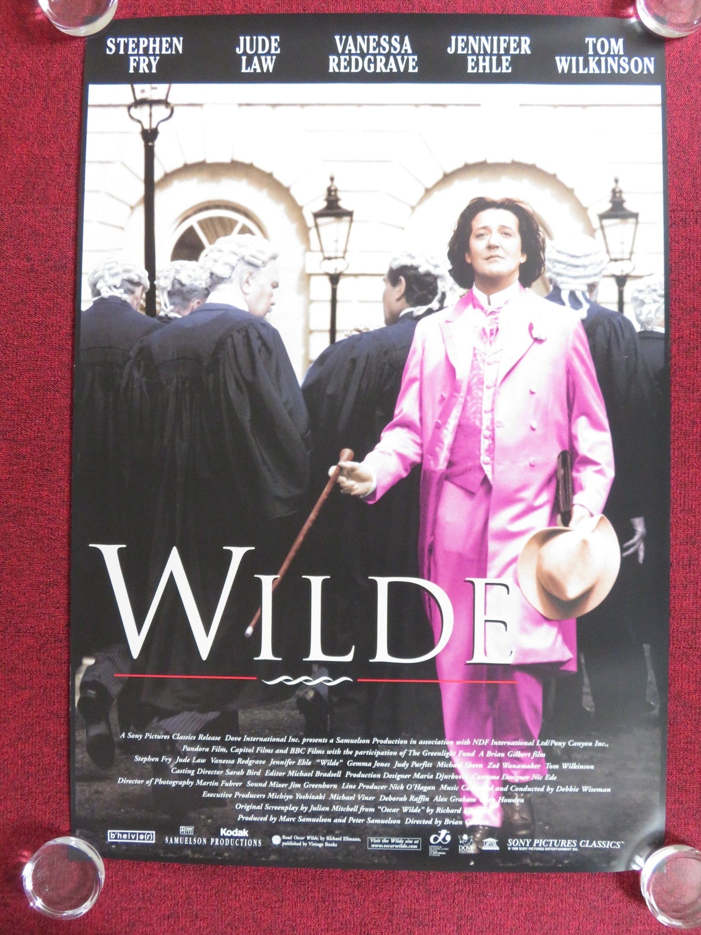 WILDE US ONE SHEET ROLLED POSTER STEPHEN FRY JUDE LAW 1997 Rendezvous Cinema Movie posters