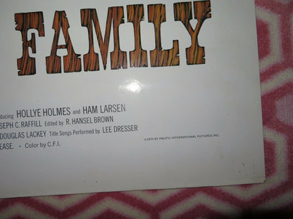 WILDERNESS FAMILY US ONE SHEET POSTER ROBERT F.LOGAN HOLLYE HOLMES 1975 Movie posters