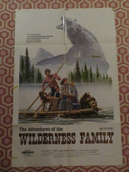 WILDERNESS FAMILY US ONE SHEET POSTER ROBERT F.LOGAN HOLLYE HOLMES 1975 Movie posters