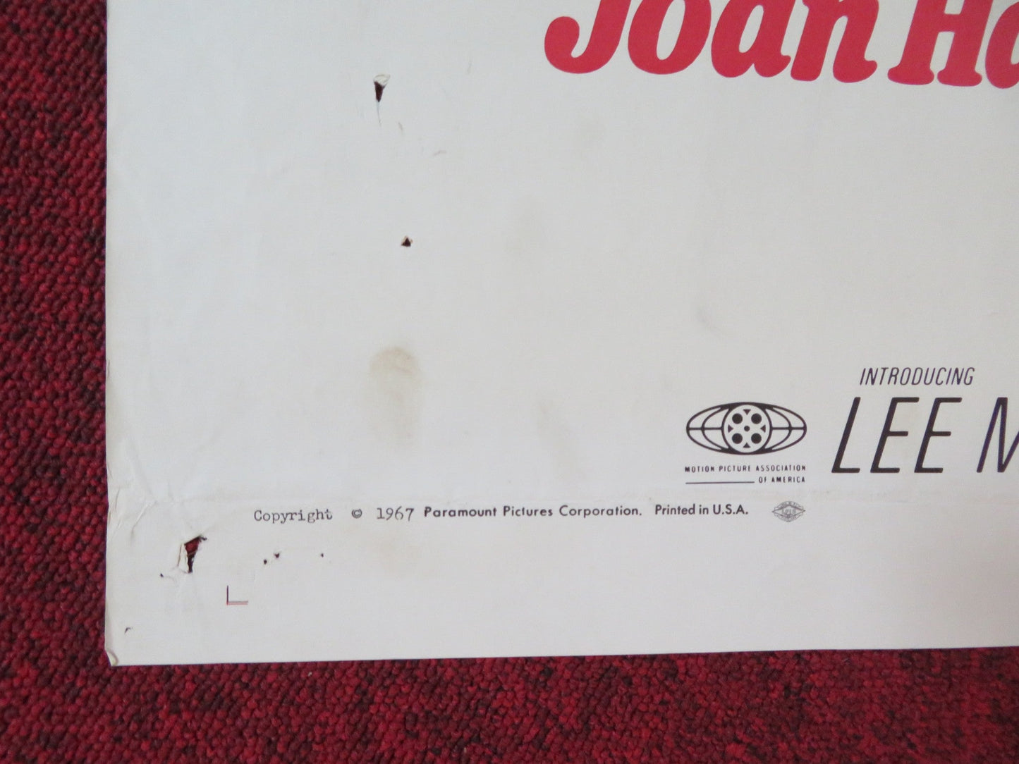 WILL PENNY FOLDED US ONE SHEET POSTER CHARLTON HESTON JOAN HACKETT 1967 Rendezvous Cinema Movie posters