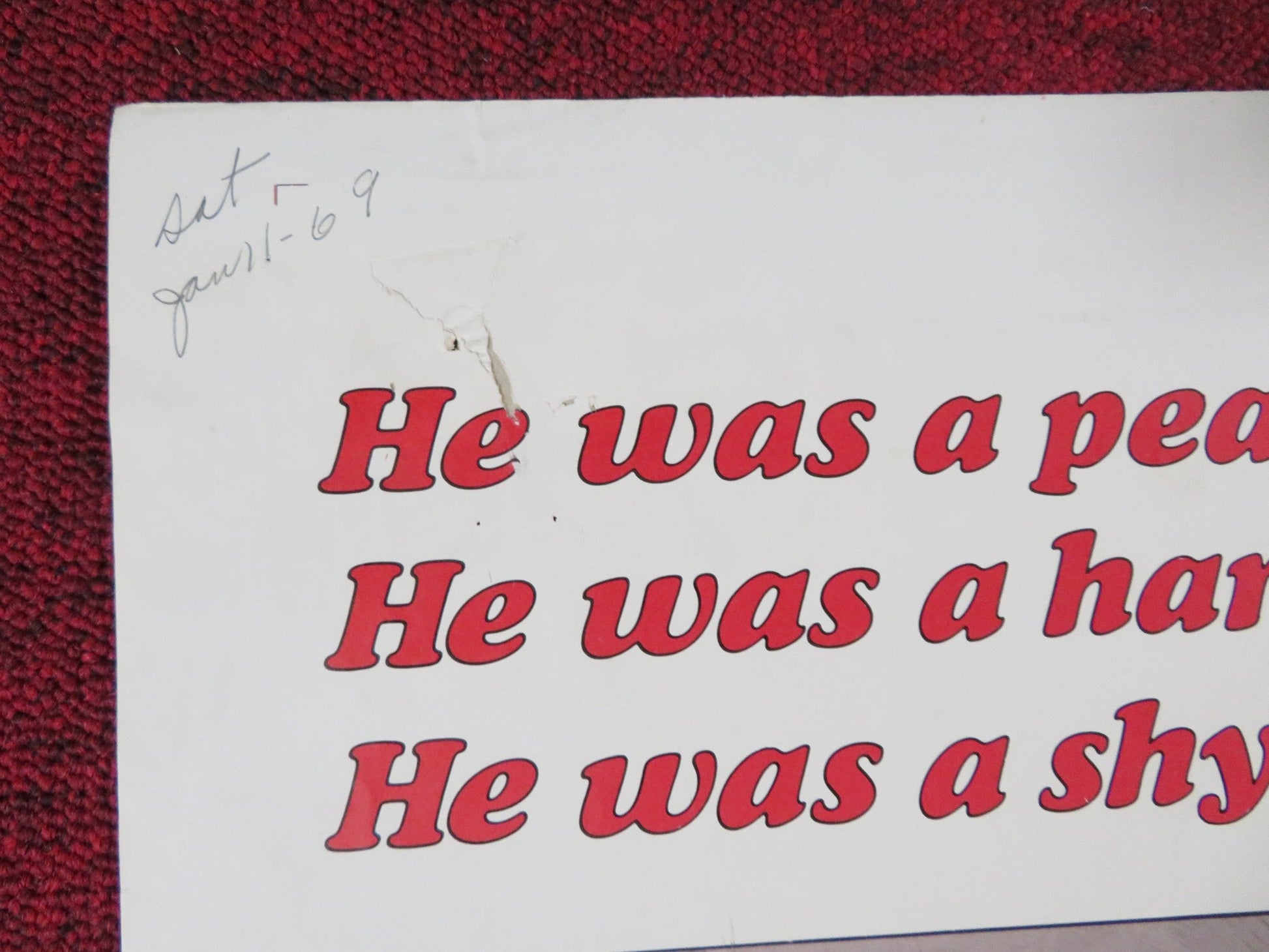 WILL PENNY FOLDED US ONE SHEET POSTER CHARLTON HESTON JOAN HACKETT 1967 Rendezvous Cinema Movie posters