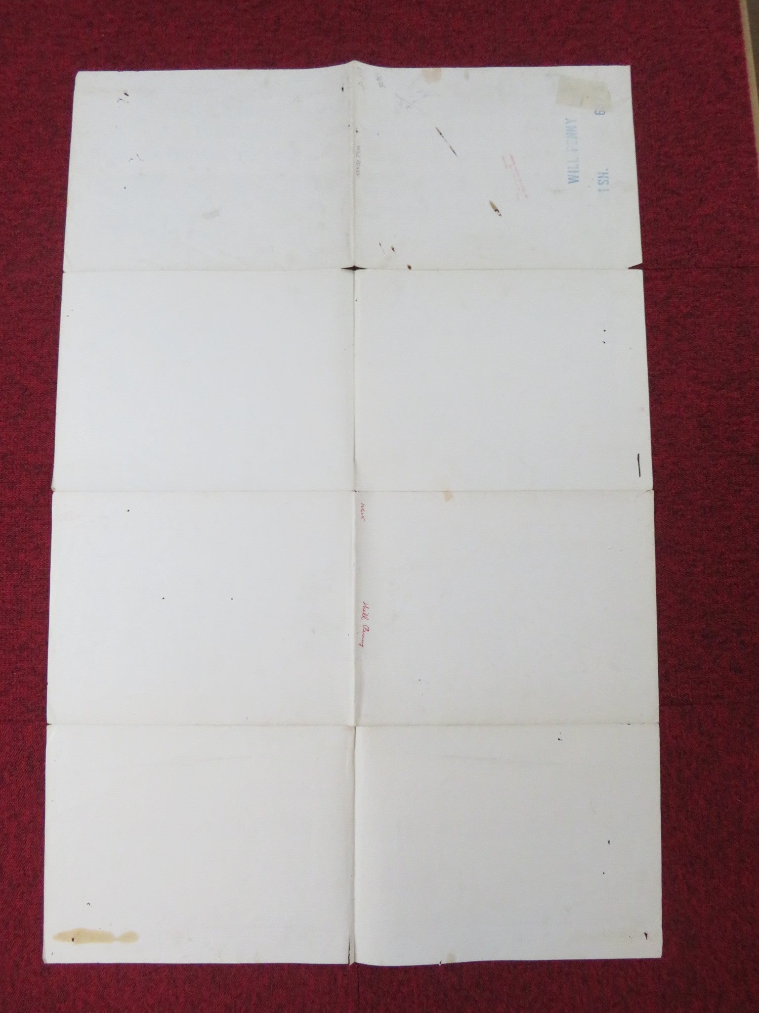 WILL PENNY FOLDED US ONE SHEET POSTER CHARLTON HESTON JOAN HACKETT 1967 Rendezvous Cinema Movie posters