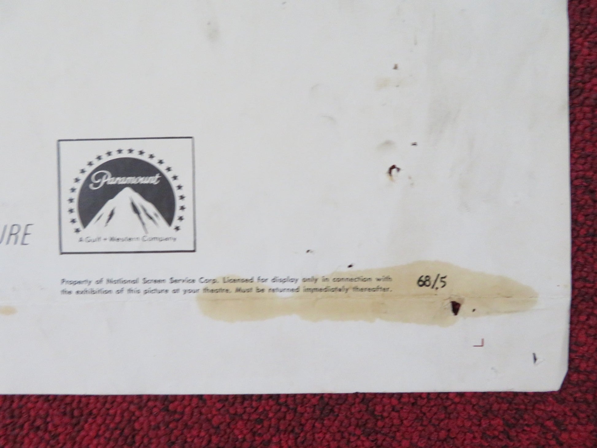 WILL PENNY FOLDED US ONE SHEET POSTER CHARLTON HESTON JOAN HACKETT 1967 Rendezvous Cinema Movie posters