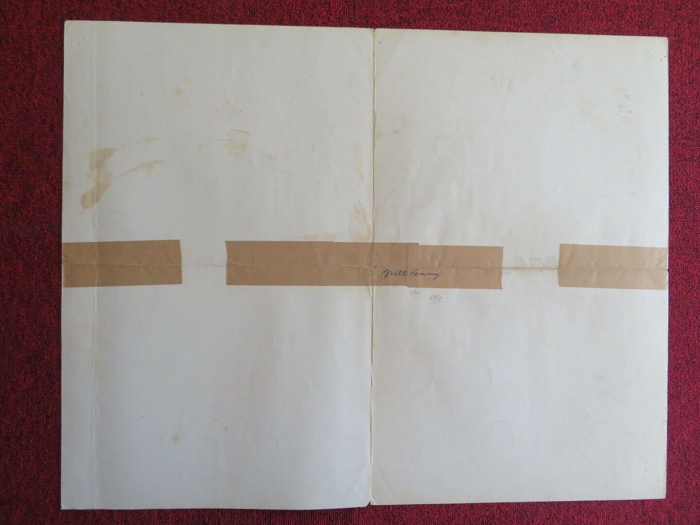 WILL PENNY US HALF SHEET (22"x 28") POSTER CHARLTON HESTON JOAN HACKETT 1967 Movie posters