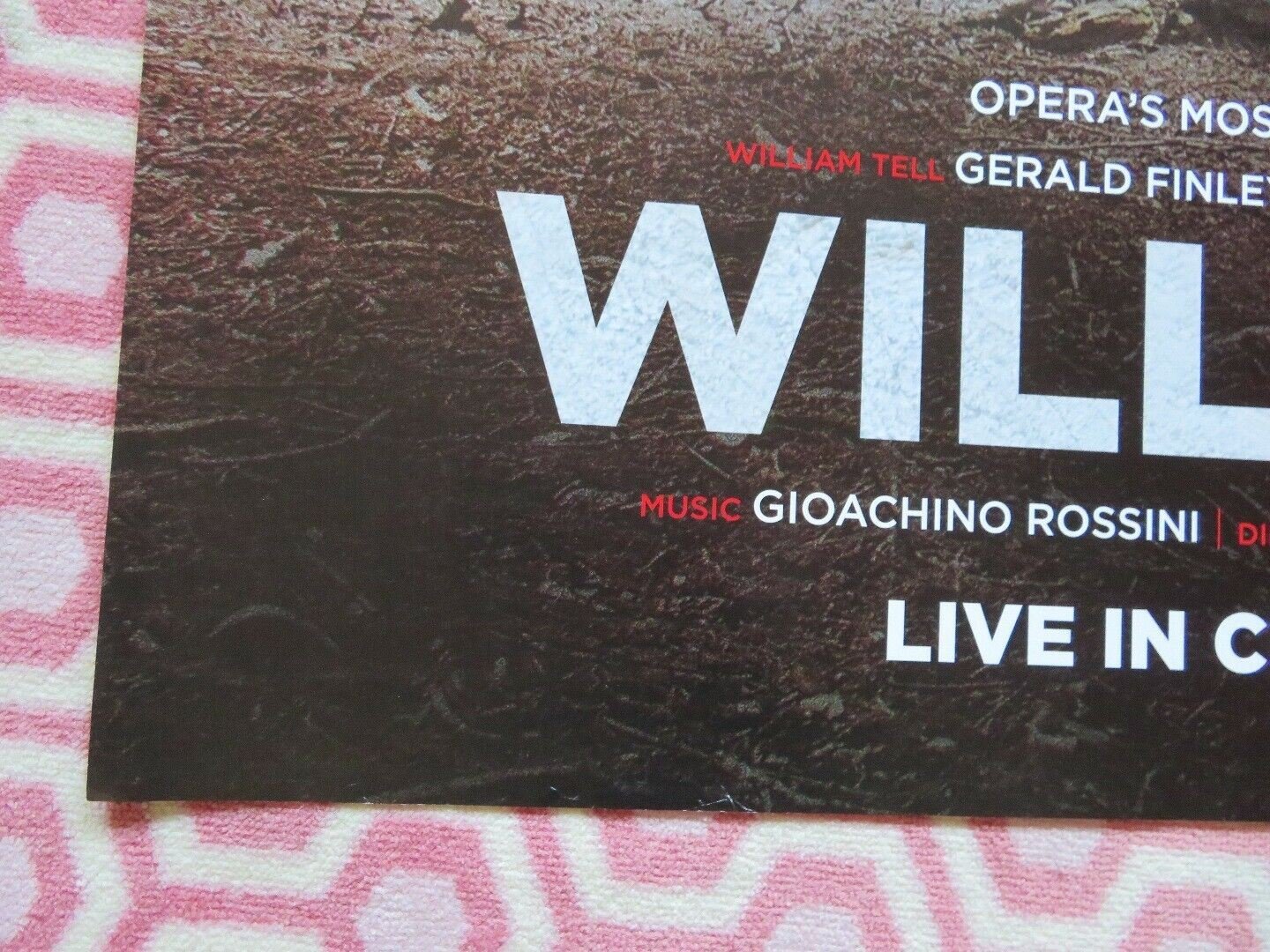 WILLIAM TELL QUAD (30"x 40") ROLLED POSTER THE ROYAL OPERA HOUSE LIVE 2015 Rendezvous Cinema Movie posters