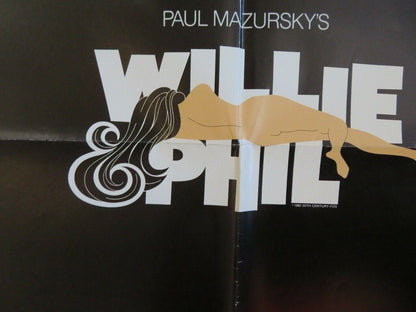 WILLIE AND PHIL US ONE SHEET POSTERMICHAEL ONTKEAN MARGOT KIDDER 1980 Movie posters