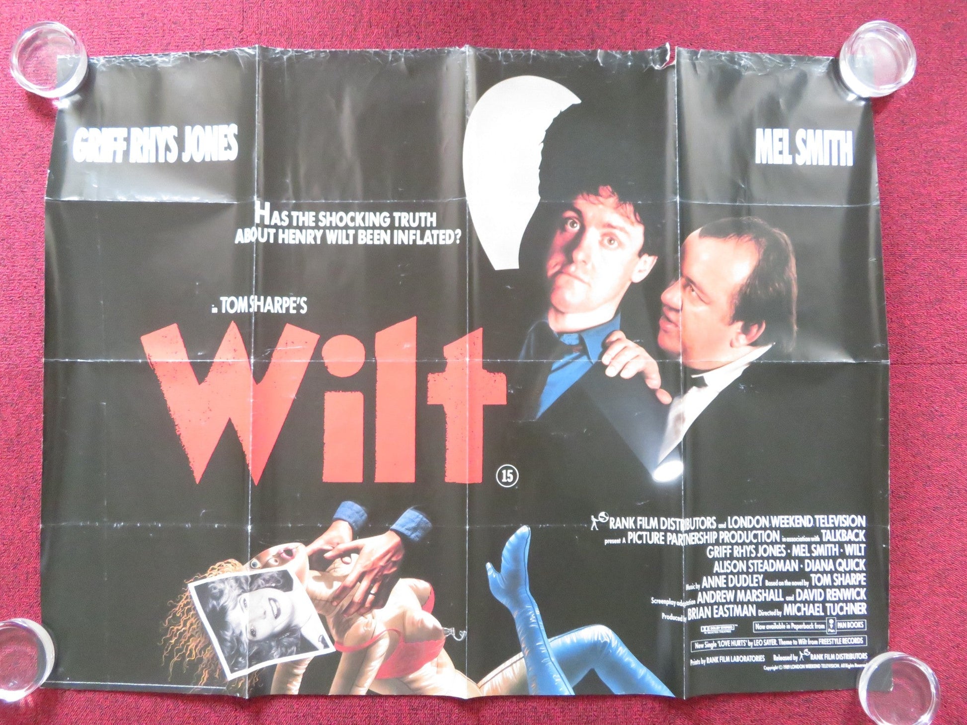 WILT UK QUAD (30"x 40") ROLLED POSTER GRIFF RHYS JONES MEL SMITH 1989 Rendezvous Cinema Movie posters
