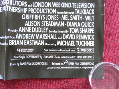 WILT UK QUAD (30"x 40") ROLLED POSTER GRIFF RHYS JONES MEL SMITH 1989 Rendezvous Cinema Movie posters