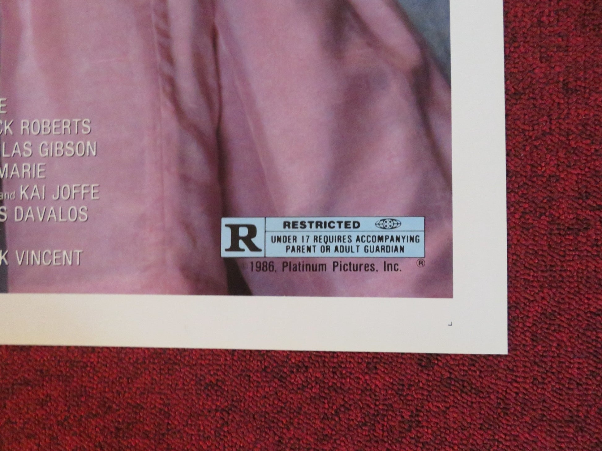 WIMPS FOLDED US ONE SHEET POSTER LOUIE BONANNO TRACEY ADAMS 1986 Rendezvous Cinema Movie posters