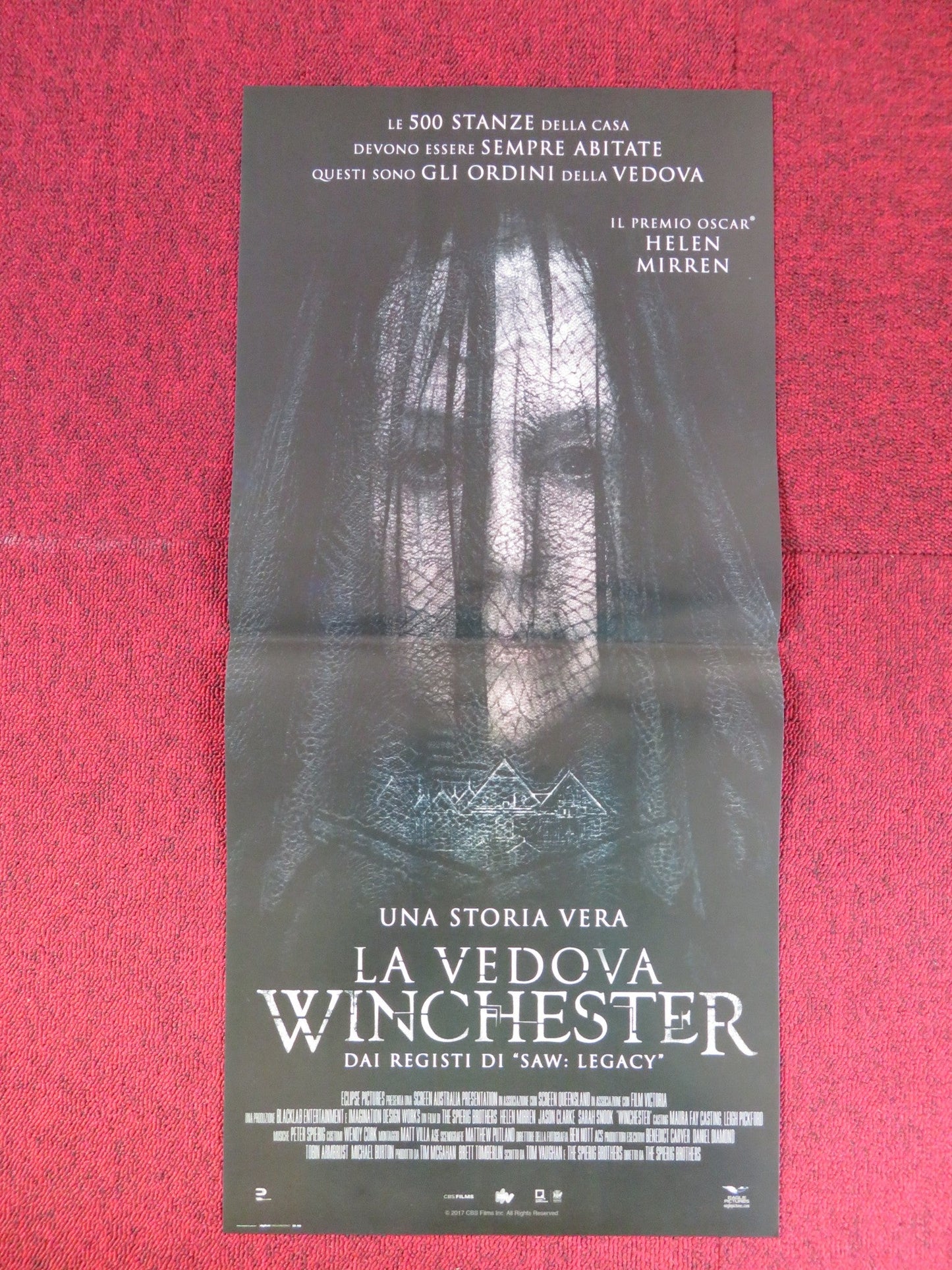 WINCHESTER ITALIAN LOCANDINA POSTER HELEN MIRREN JASON CLARKE 2018 Rendezvous Cinema Movie posters